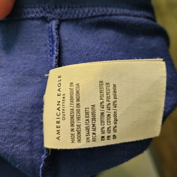 American Eagle Blue Logo Tee XXL - Picture 5 of 5